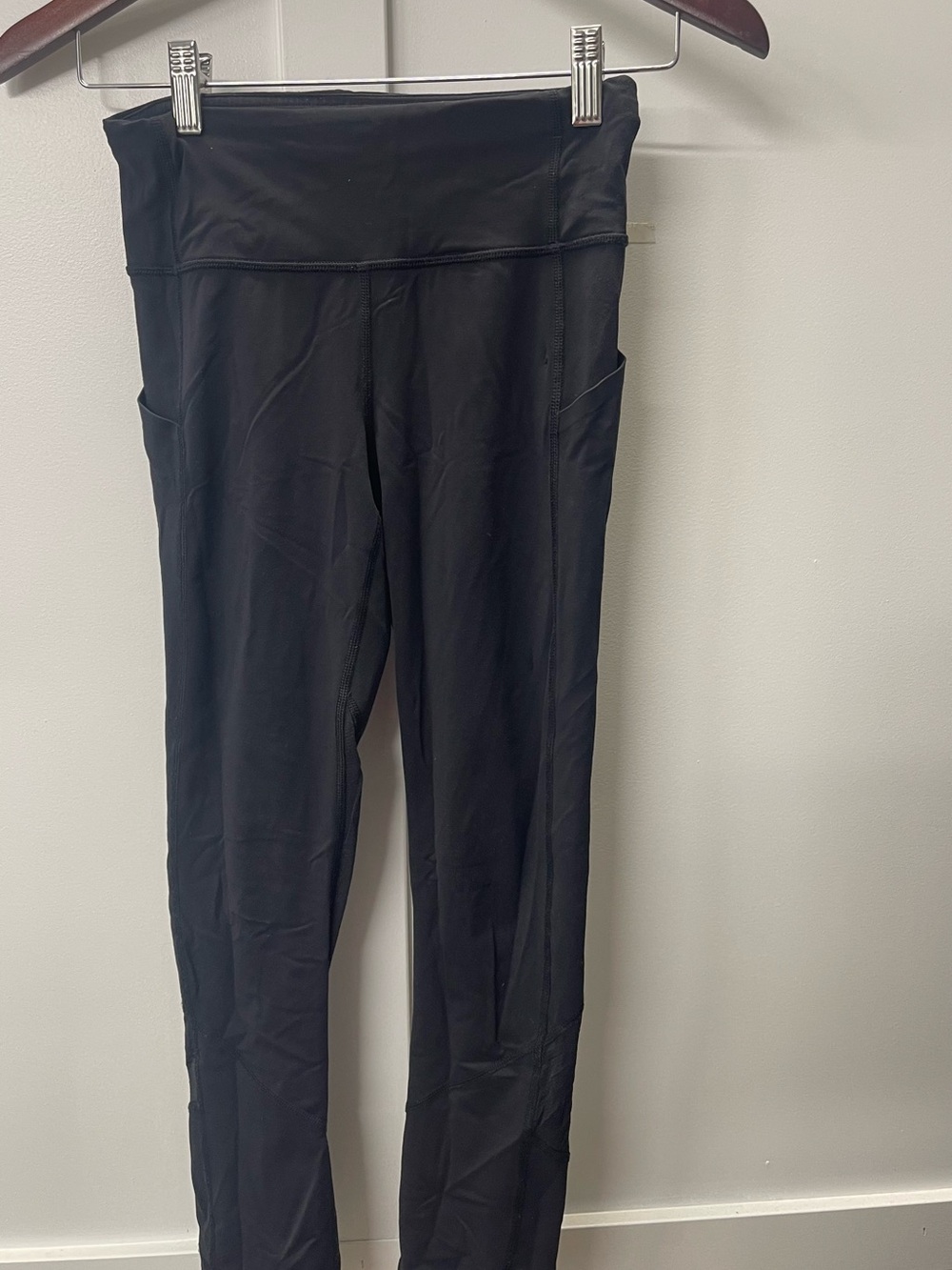 lululemon athletica Black High-Waist Leggings with Side Pockets